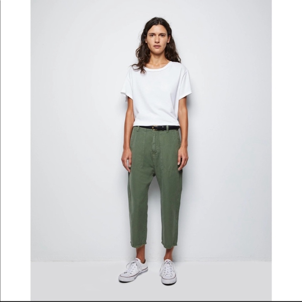 Nili Lotan Luna Camo Slouchy Pants Sz 6